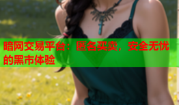 暗网交易平台：匿名买卖，安全无忧的黑市体验