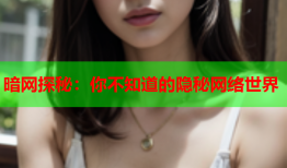 暗网探秘：你不知道的隐秘网络世界