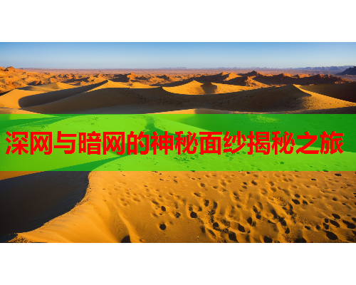 深网与暗网的神秘面纱揭秘之旅