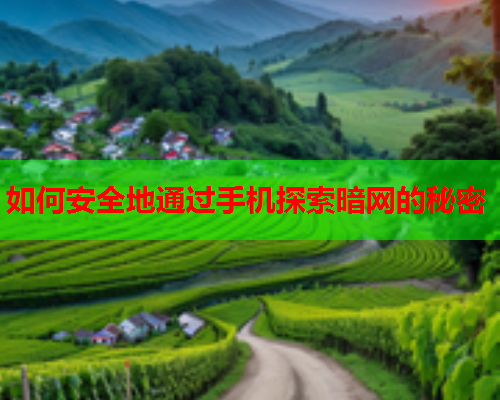 如何安全地通过手机探索暗网的秘密