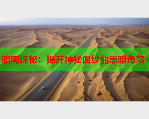 暗网探秘：揭开神秘面纱的黑暗角落
