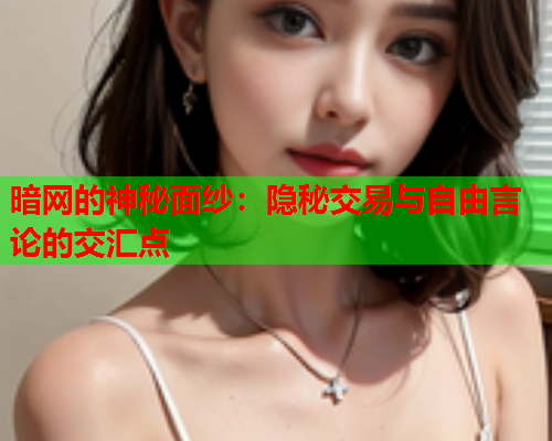 暗网的神秘面纱：隐秘交易与自由言论的交汇点