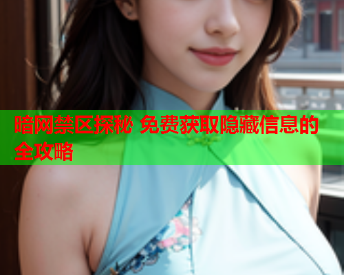 暗网禁区探秘 免费获取隐藏信息的全攻略