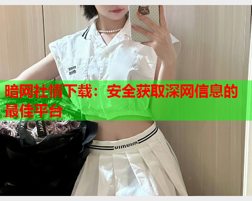 暗网社情下载：安全获取深网信息的最佳平台