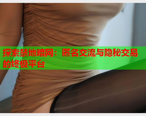 探索禁地暗网：匿名交流与隐秘交易的终极平台