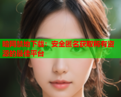 暗网禁地下载：安全匿名获取稀有资源的最佳平台